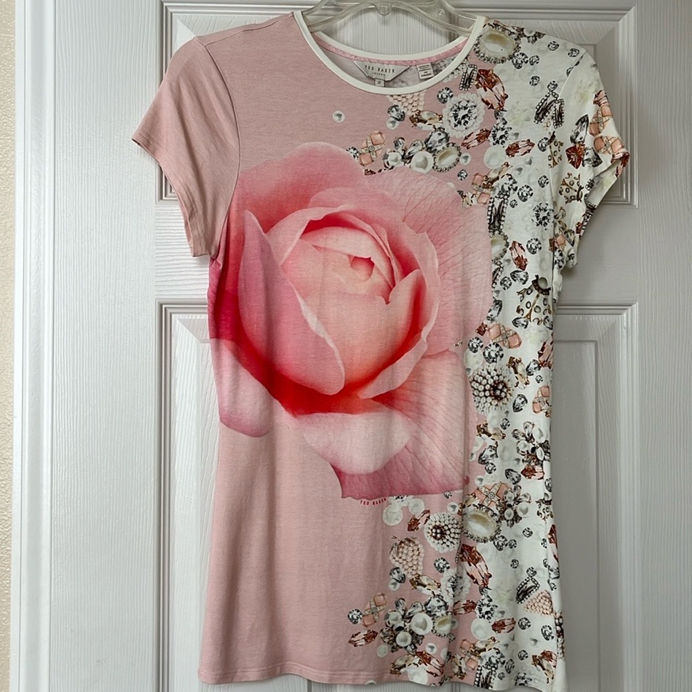 Ted Baker short sleeve top size 2
